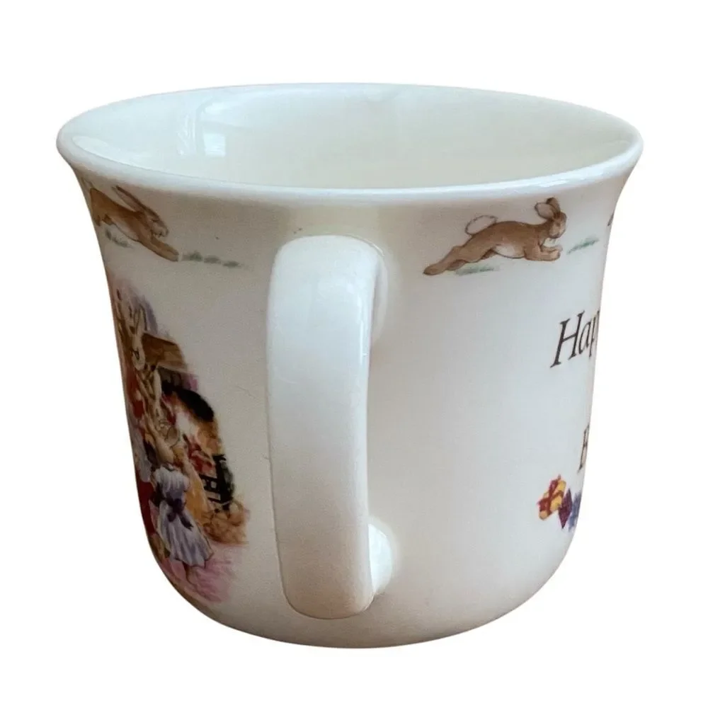 Royal Doulton Fine Bone China Happy Birthday From Bunnykins Mug/Cup EUC! Baby